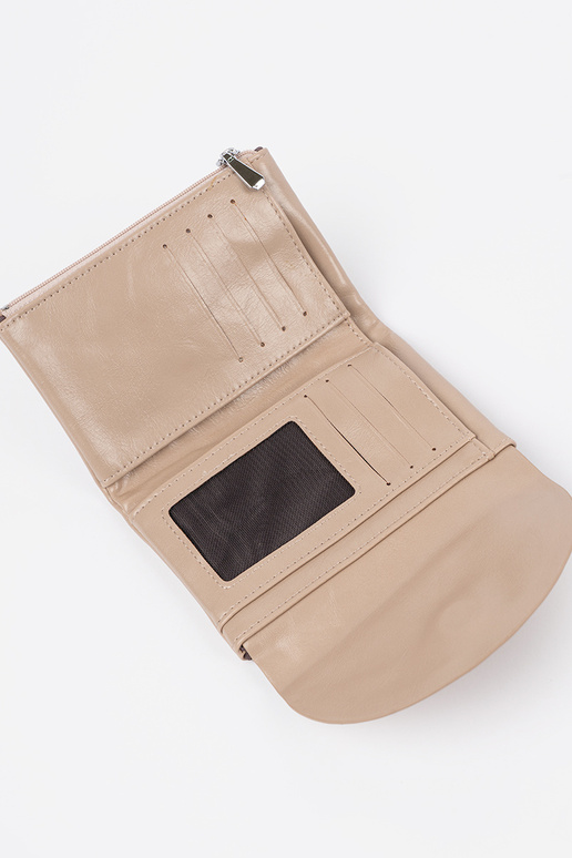 Carteira feminina areia brilhante