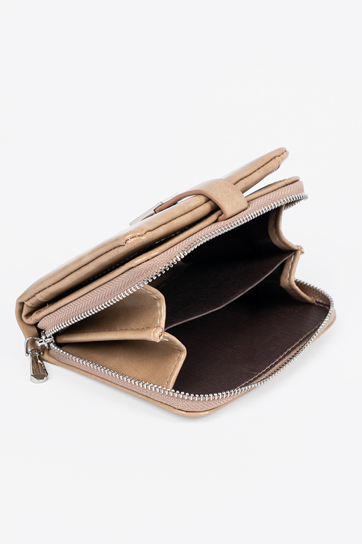 Carteira feminina elegante na cor marfim