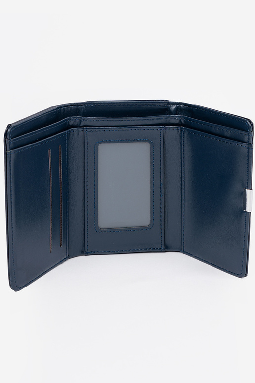 Carteira feminina azul-marinho em...