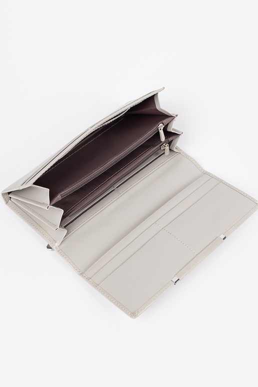 Carteira feminina elegante cinza