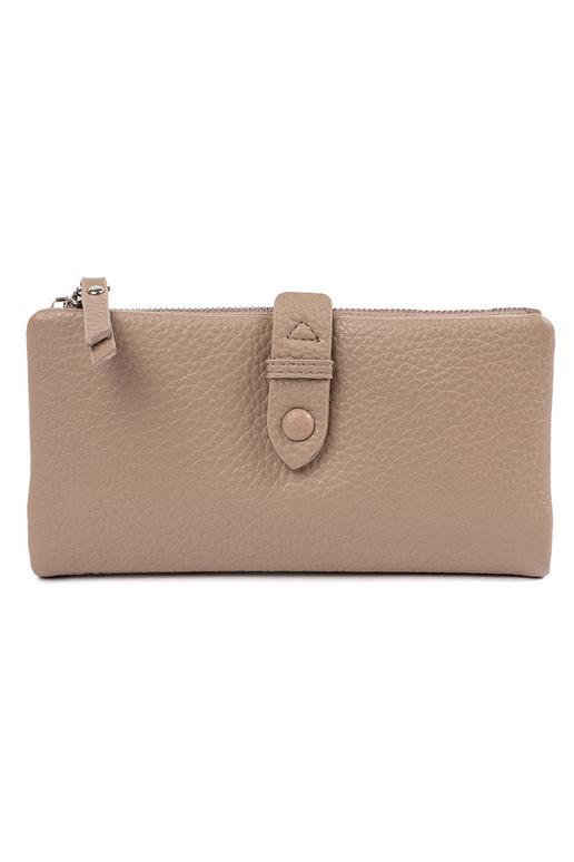 Carteira feminina em tom marfim com...