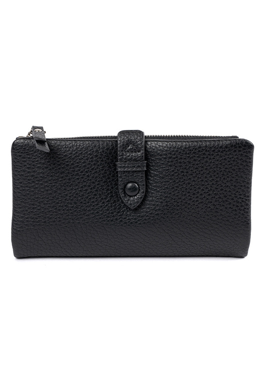 Carteira feminina preta com...