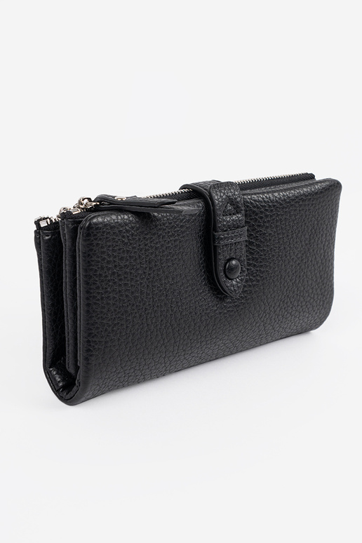 Carteira feminina preta com...