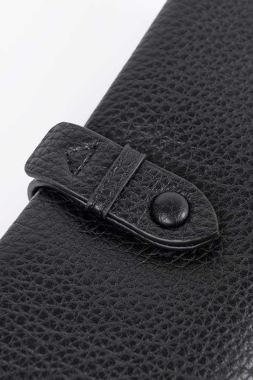 Carteira feminina preta com...