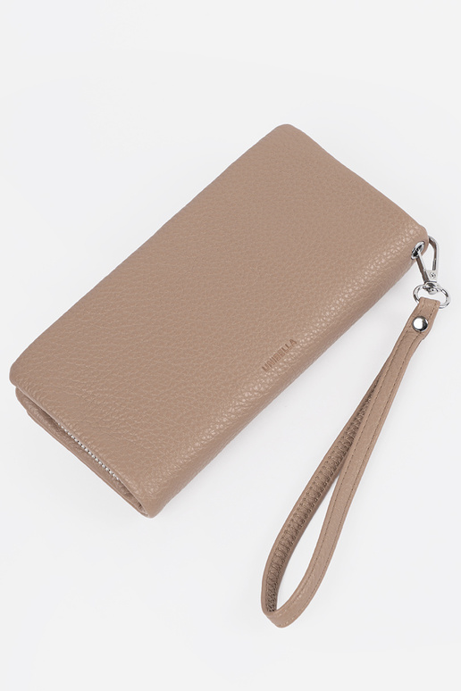 Grande carteira feminina em tom marfim