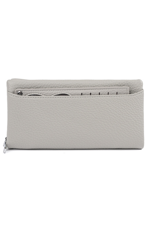 Grande carteira feminina em tom cinza