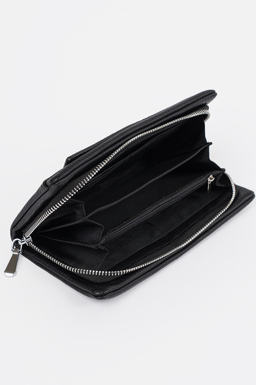 Grande carteira feminina preta