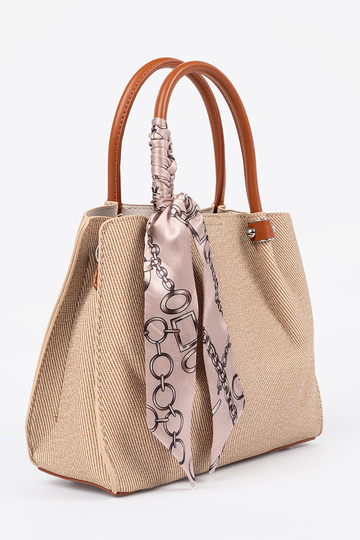 Bolsa cinza pequena com alça 2