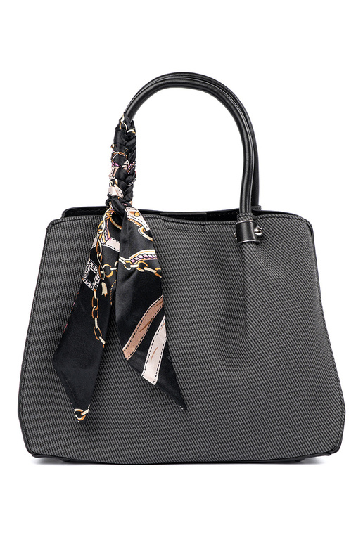 preto średnia Bolsa z ozdobną chustą