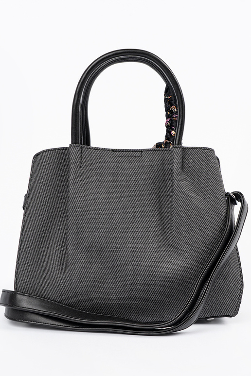 preto średnia Bolsa z ozdobną chustą