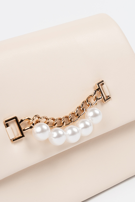 Bolsa elegante cor areia clara