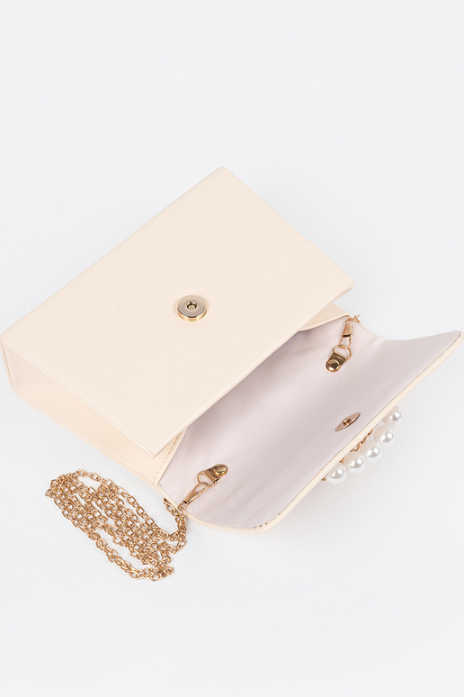 Bolsa elegante cor areia clara