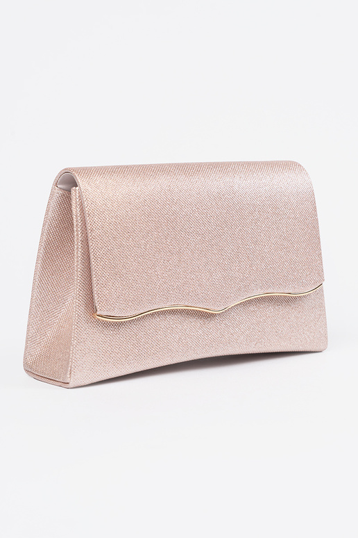 Bolsa rosa com corrente