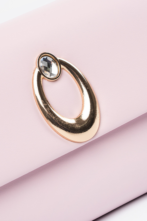 Bolsa rosa tipo envelope com...