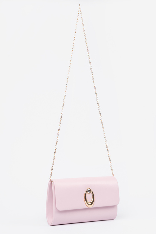 Bolsa rosa tipo envelope com...