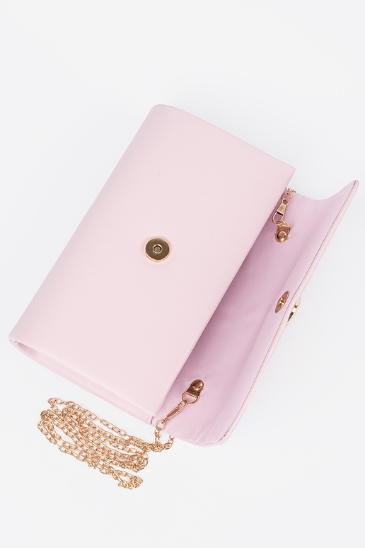 Bolsa rosa tipo envelope com...