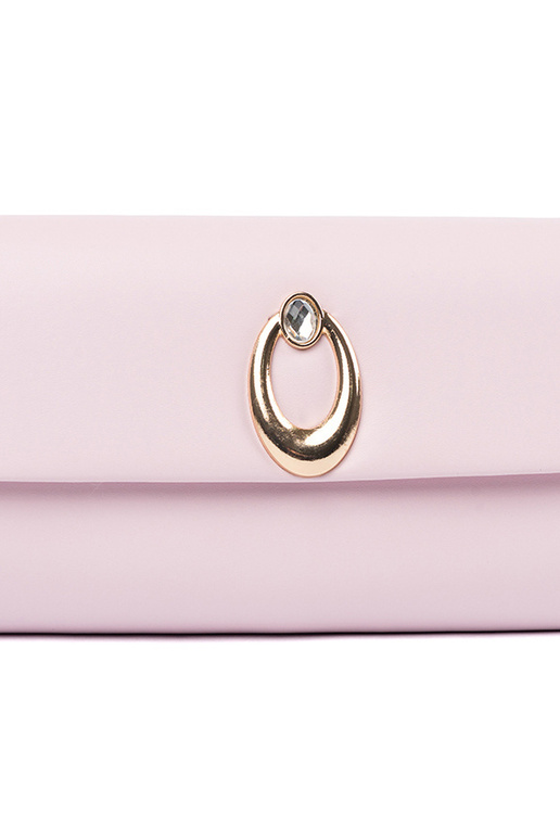 Bolsa rosa tipo envelope com...