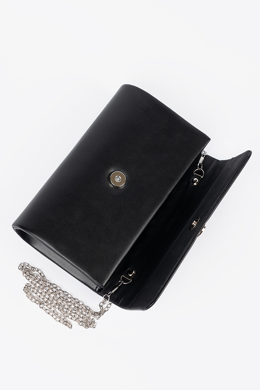 Bolsa preta tipo envelope com...