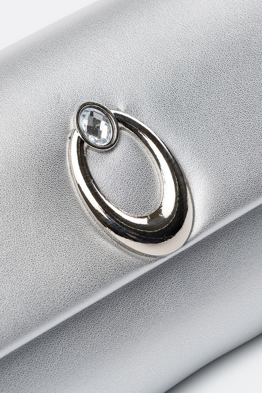 Bolsa tipo envelope prateada