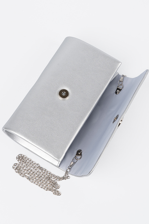 Bolsa tipo envelope prateada