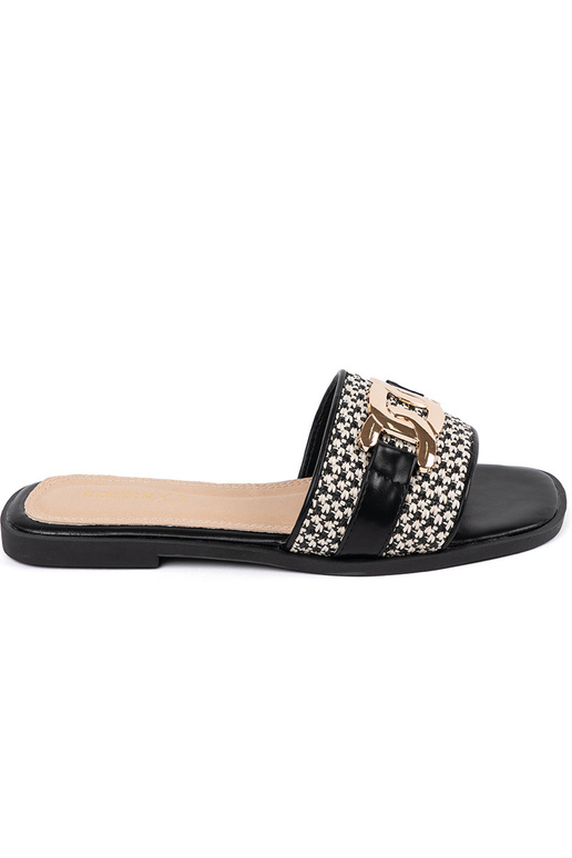 Chinelos femininos brancos e pretos... Chinelos femininos brancos e pretos...