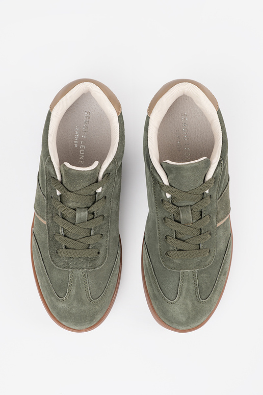 Ténis femininos de suede verde Sergio... Ténis femininos de suede verde Sergio...