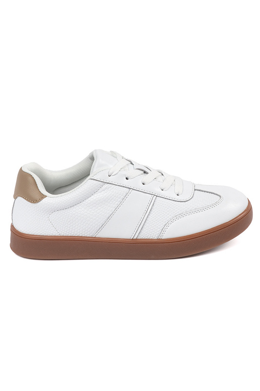 Ténis femininos de suede branco...