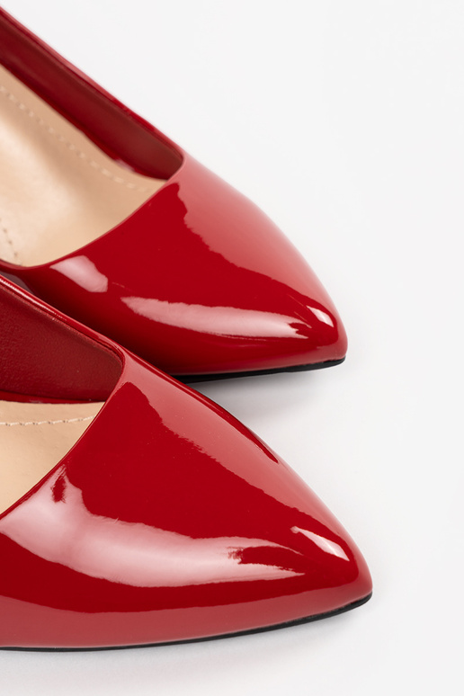 Sapatos altos femininos de couro...