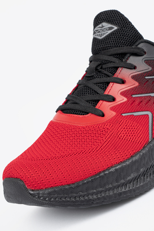 Preto e-Vermelho calçado desportivo Preto e-Vermelho calçado desportivo