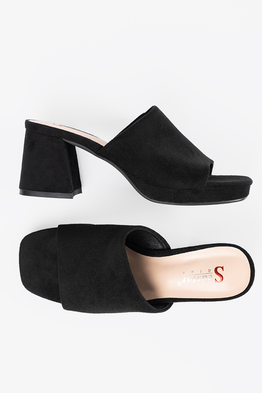 Chinelos femininos de salto alto na...