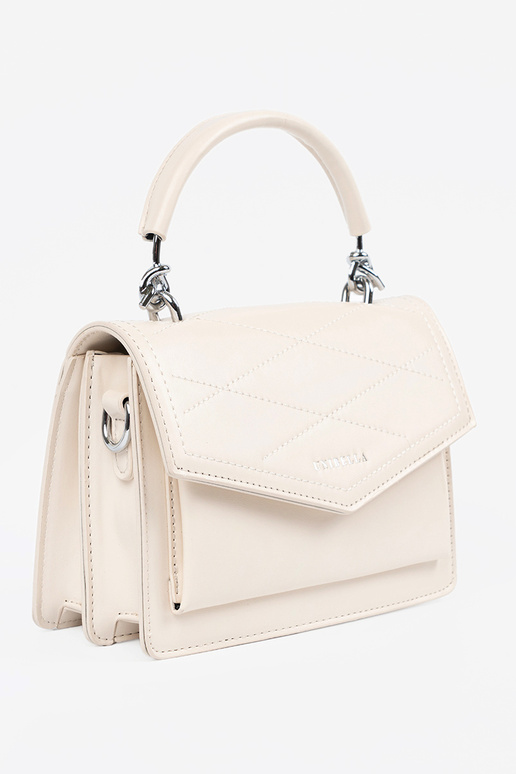 Bolsa pouco elegante em tom areia...