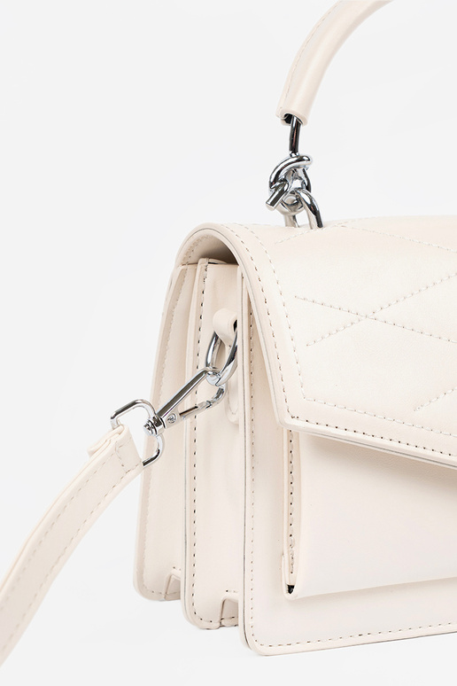 Bolsa pouco elegante em tom areia...