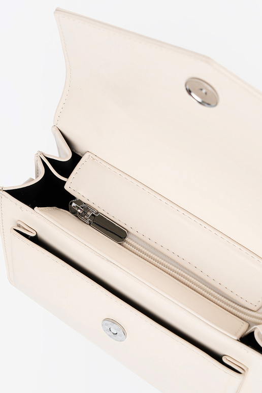 Bolsa pouco elegante em tom areia...