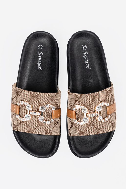 Preto e-cor marrom Chinelos ze... Preto e-cor marrom Chinelos ze...