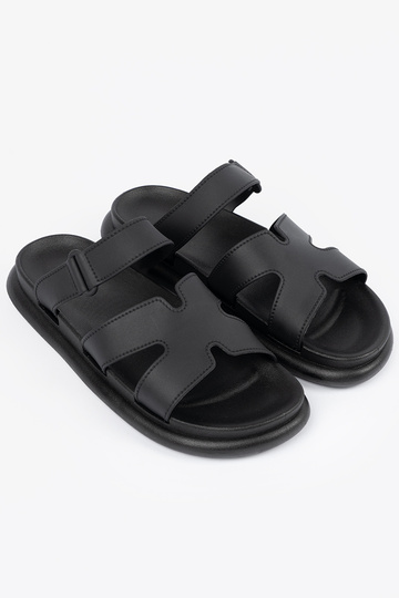 cor preta Chinelos mulheres... 2