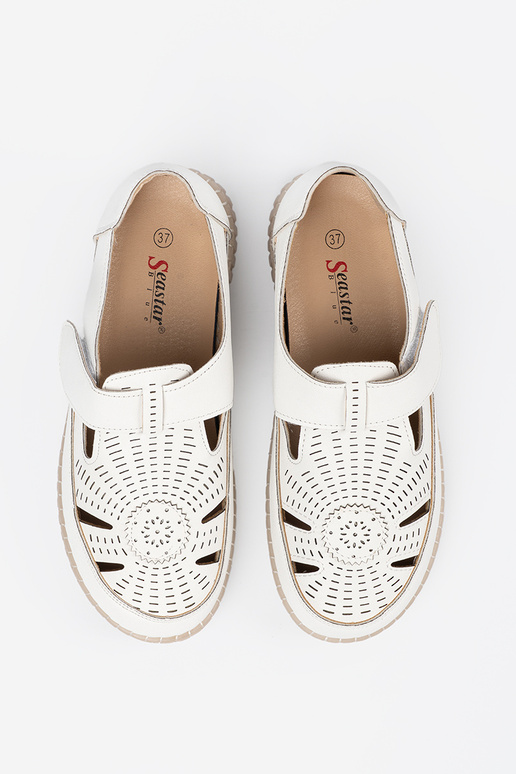 Sapatos femininos a céu aberto Velcro...