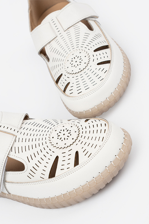 Sapatos femininos a céu aberto Velcro...