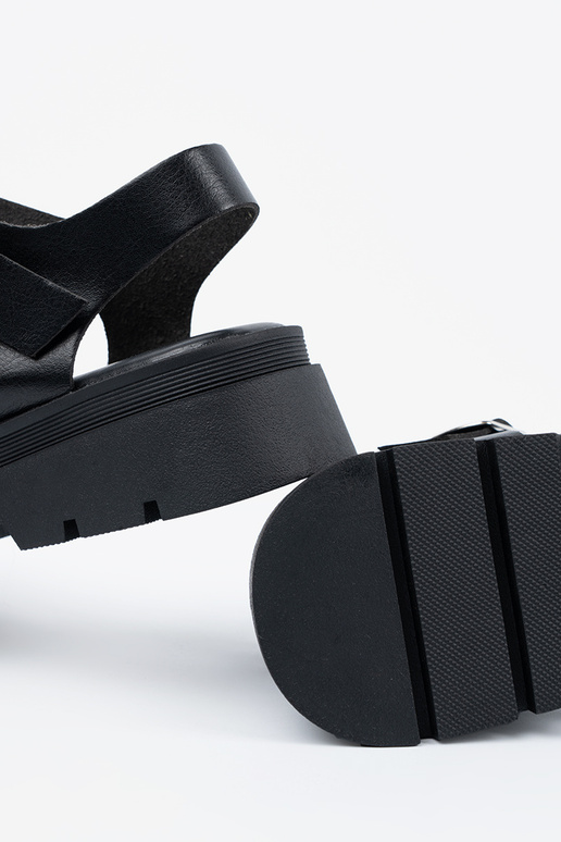 sandálias mulheres cor preta com uma...