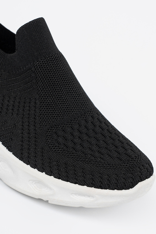 Ténis femininos pretos com fecho Ténis femininos pretos com fecho