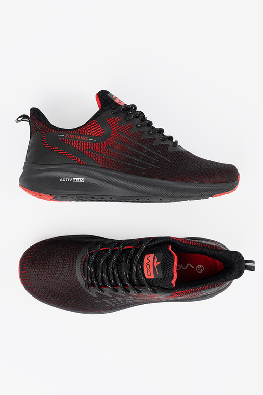 Preto e-Vermelho calçado desportivo...