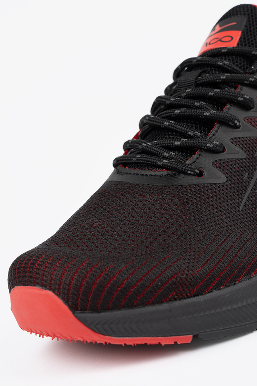 Preto e-Vermelho calçado desportivo...