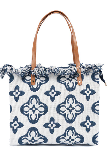 Bolsa de praia com franjas...