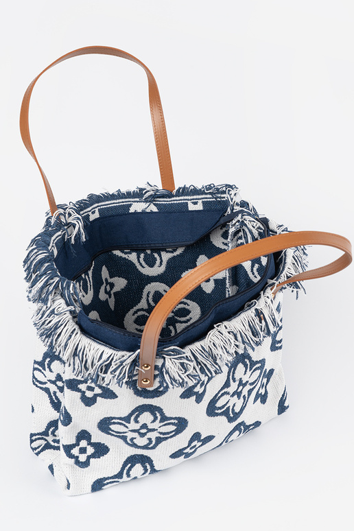 Bolsa de praia com franjas de ombro