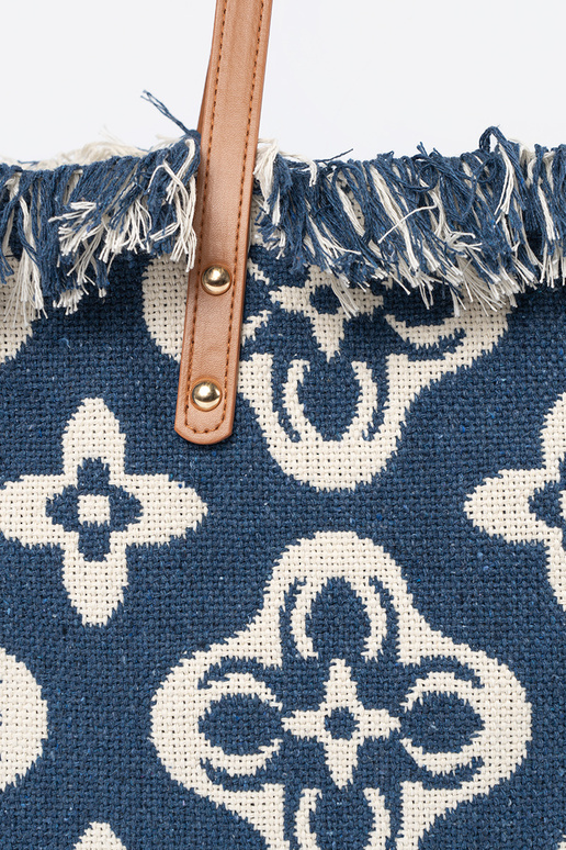 Bolsa de praia/sacola com franjas