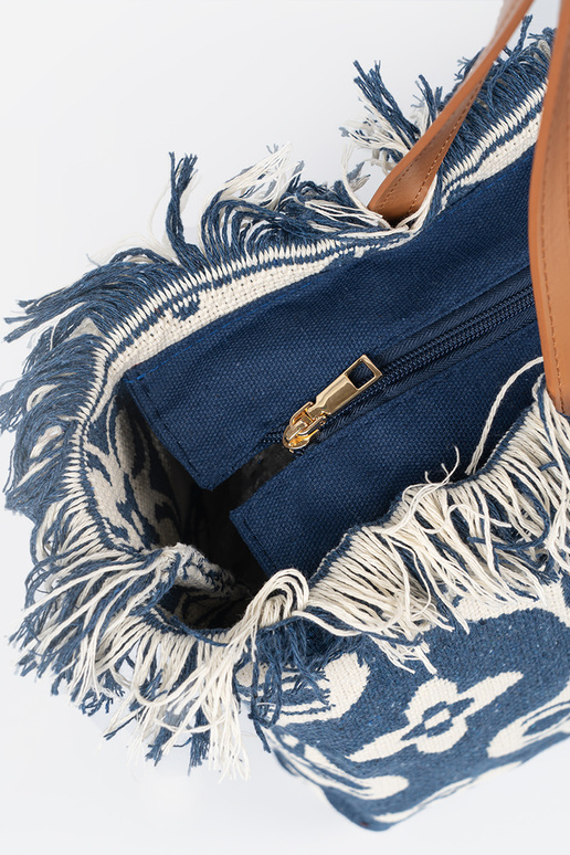 Bolsa de praia/sacola com franjas