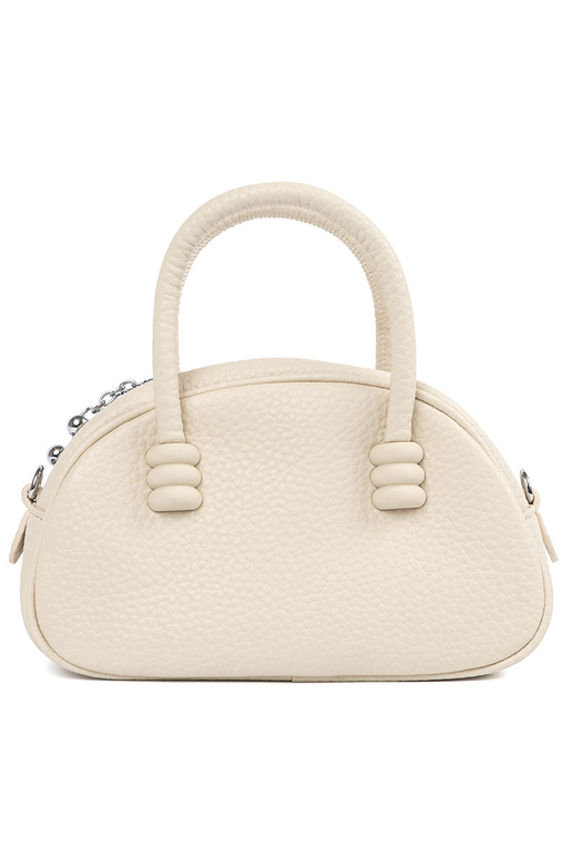 Carteira na cor areia brilhante com...