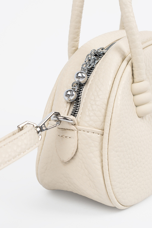 Carteira na cor areia brilhante com...