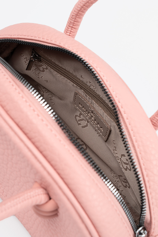 Carteira rosa com alças