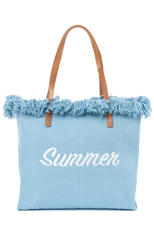Bolsa de praia com franjas "Summer"