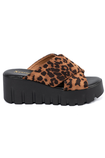 de camurça Chinelos...